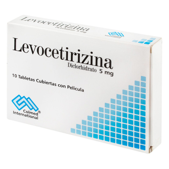 ( ) LEVOCETIRIZINA 5 MG 10 TABLETAS PC                