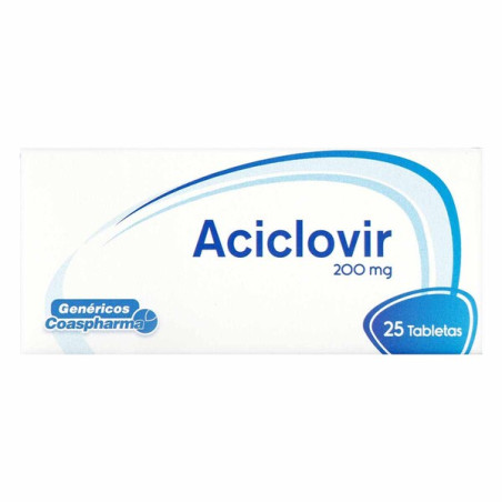 ACICLOVIR 200 MG 25 TABLETAS                      