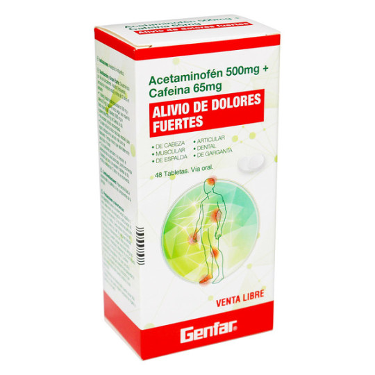 ( ) ACETAMINOFEN 500MG CAFEINA 65MG 48TBS GF