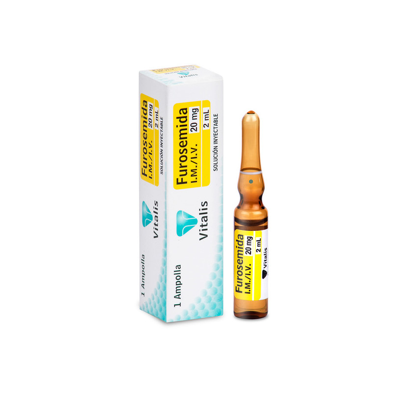 FUROSEMIDA 20MG/2ML 1 AMPOLLA VT