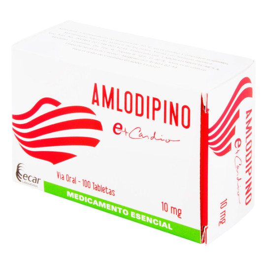AMLODIPINO 10 MG 100 TABLETAS EC                  