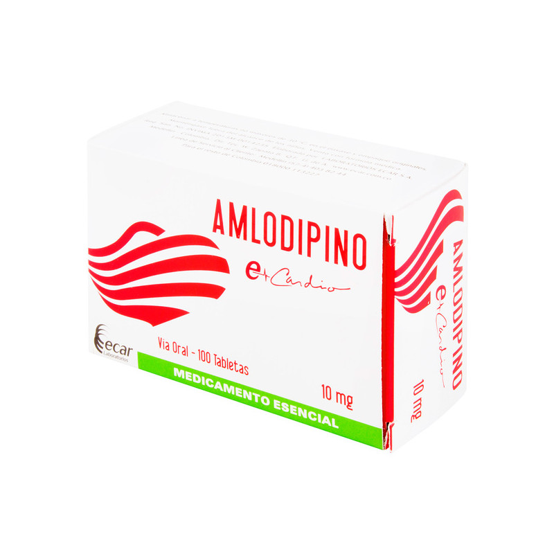 AMLODIPINO 10 MG 100 TABLETAS EC                  