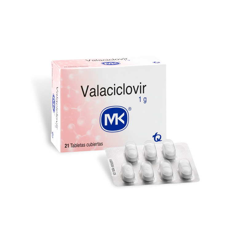 VALACICLOVIR 1 G 21 TBS MK (A)(3% )(PAE)