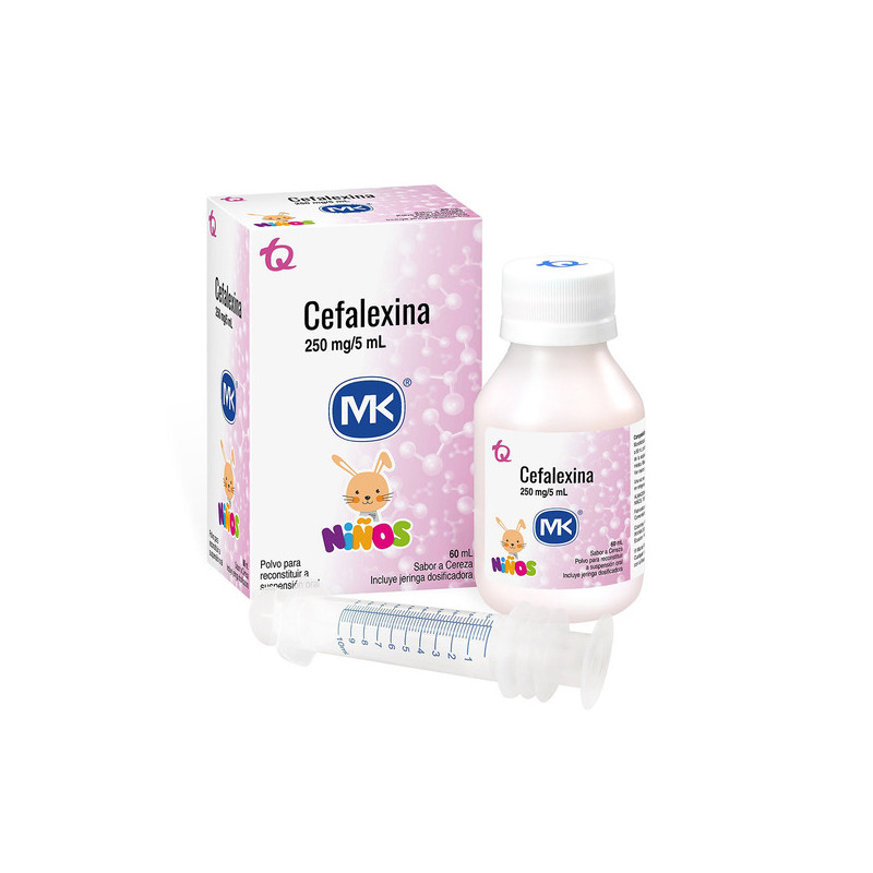 CEFALEXINA 250MG/5ML FCO X 60 ML MK