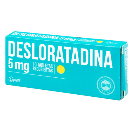 DESLORATADINA 5 MG 10 TABLETAS LP