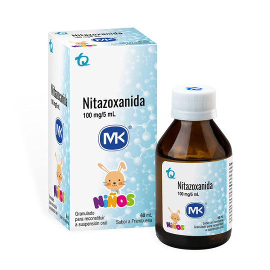 NITAZOXANIDA 100 MG SUSPENSION 60 ML MK