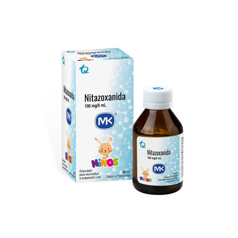 NITAZOXANIDA 100 MG SUSPENSION 60 ML MK