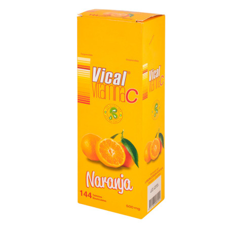( ) VITAMINA C 500 MG VICAL NARANJA MAST.144          