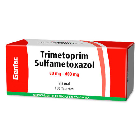 ( ) TRIMETOPRIM SULFA 80-400 100 TABLETAS GF