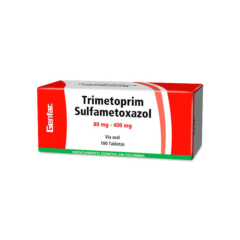 ( ) TRIMETOPRIM SULFA 80-400 100 TABLETAS GF