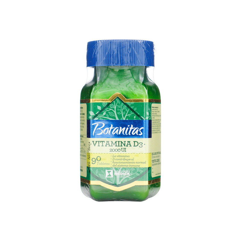 VITAMINA D3 2000 UI BOTANITAS 90 TBS