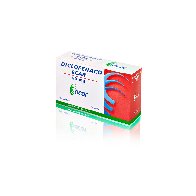 DICLOFENACO 50 MG 250 GRAGEAS ECAR