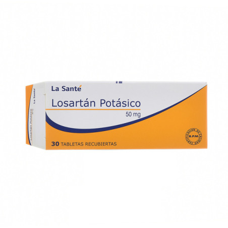 ( ) LOSARTAN 50 MG 30 TABLETAS LS