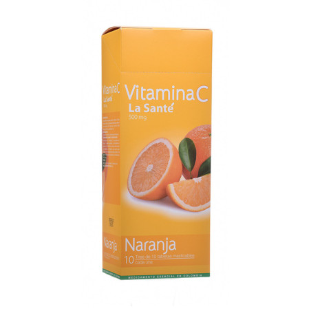 ( ) VITAMINA C 500 MG NARANJA 100 TBS LS