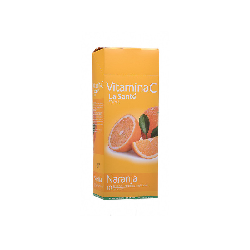 ( ) VITAMINA C 500 MG NARANJA 100 TBS LS