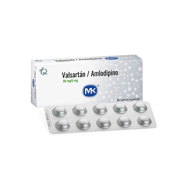 VALSARTAN AMLODIPINO 80/5MG 30TBS MK