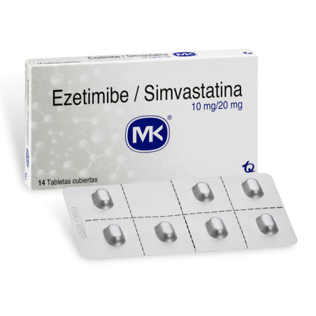 EZETIMIBA 10 MG SIMVAST.20 MG 14 TBS MK