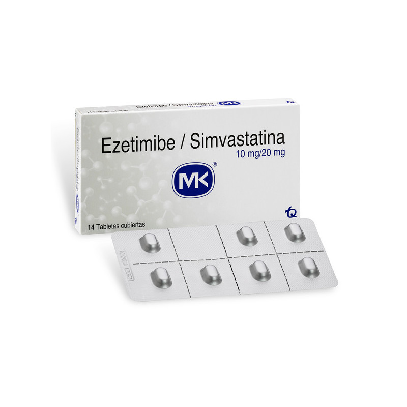 EZETIMIBA 10 MG SIMVAST.20 MG 14 TBS MK