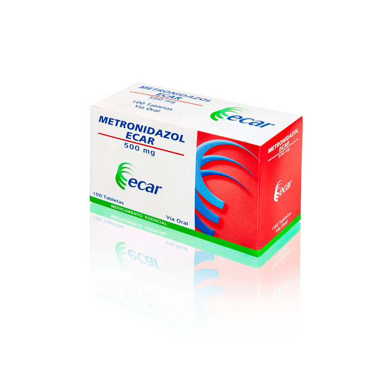 METRONIDAZOL 500 MG 100 TABLETAS EC