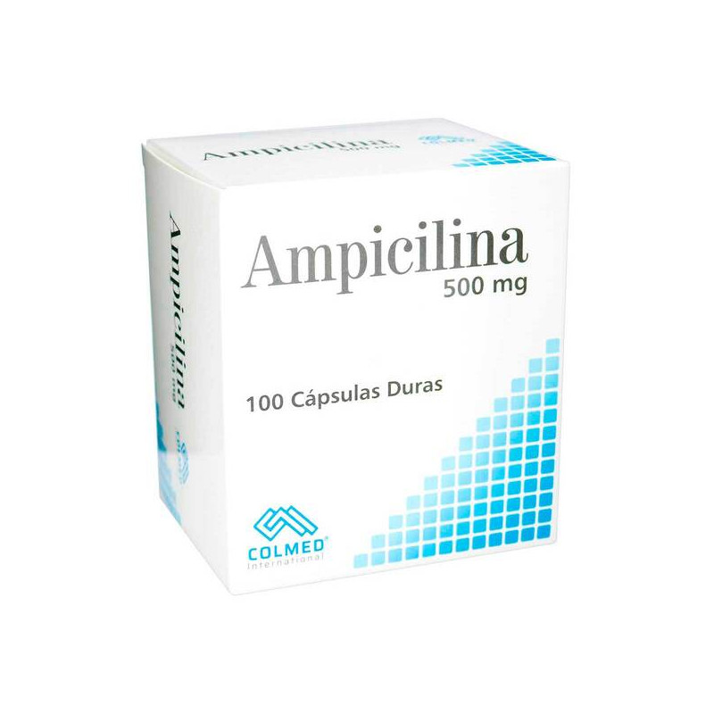 ( ) AMPICILINA 500 MG CAJA 100 CAP PC