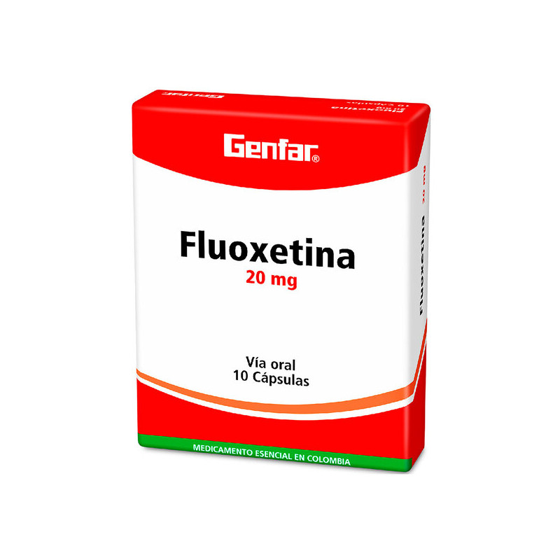 ( ) FLUOXETINA 20 MG 10 CAPSULAS GF