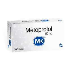 METOPROLOL 50 MG 30 TABLETAS MK(M)12180