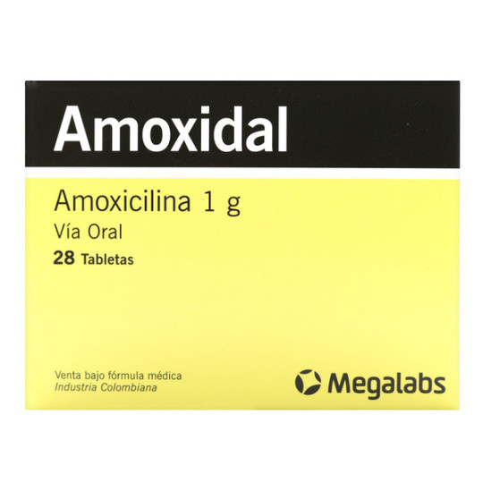 AMOXIDAL 1 GRAMO 28 TABLETAS