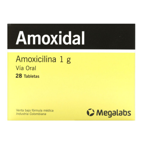 AMOXIDAL 1 GRAMO 28 TABLETAS
