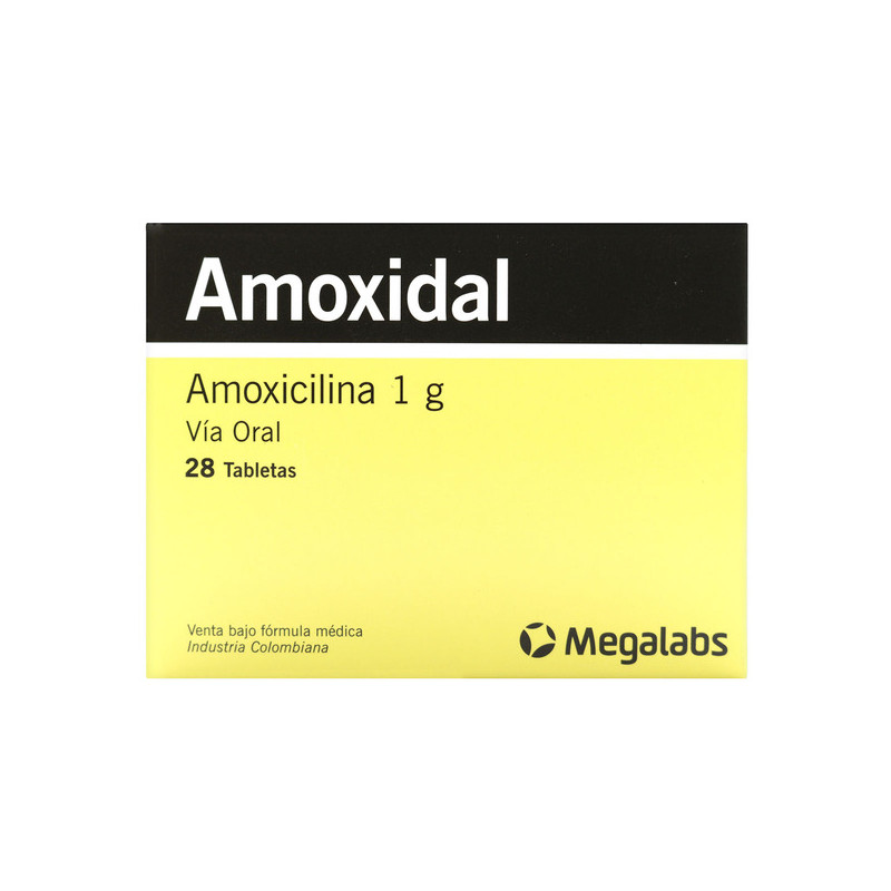 AMOXIDAL 1 GRAMO 28 TABLETAS