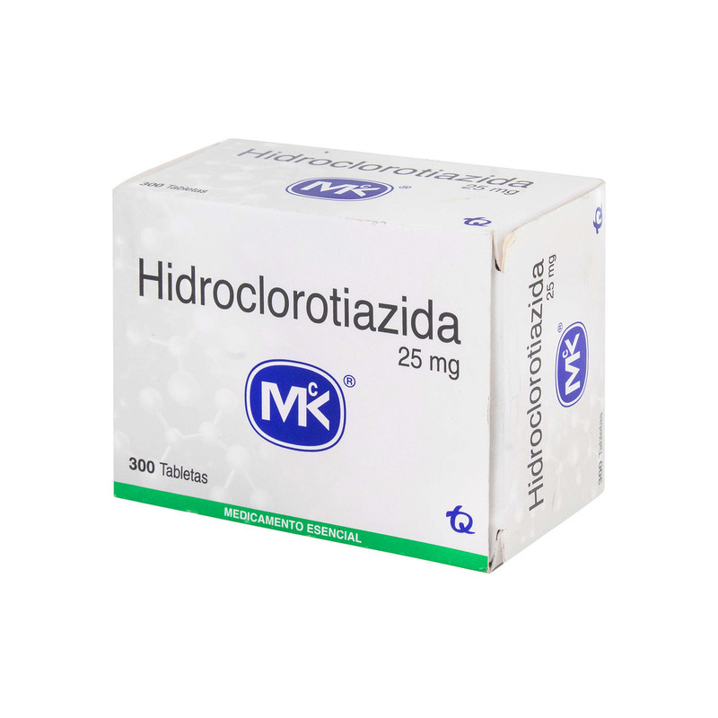 HIDROCLOROTIAZIDA 25 MG 300 TABLETAS MK