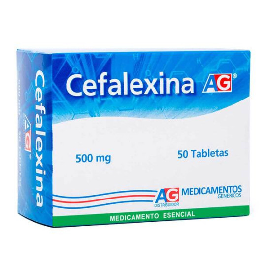 CEFALEXINA 500 MG 50 TABLETAS AG