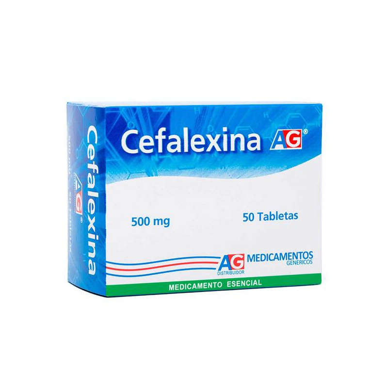 CEFALEXINA 500 MG 50 TABLETAS AG