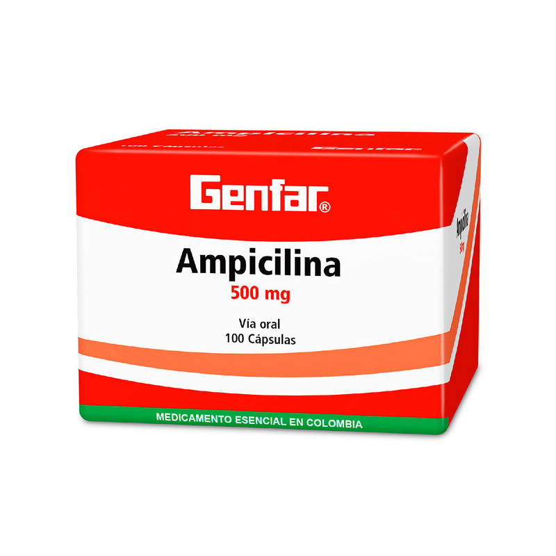 ( ) AMPICILINA 500 MG 100 CAPSULAS GF