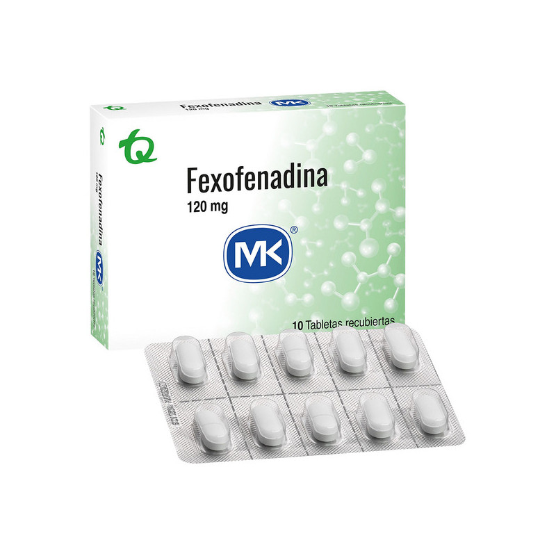 FEXOFENADINA 120 MG 10 TBS MK