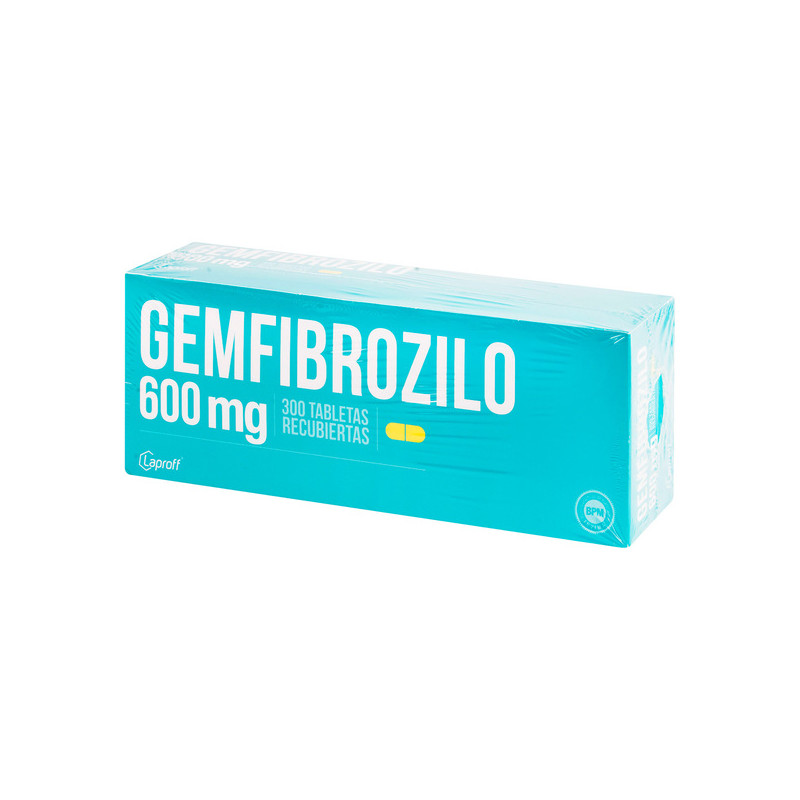 GEMFIBROZILO 600 MG 300 TABLETAS LP