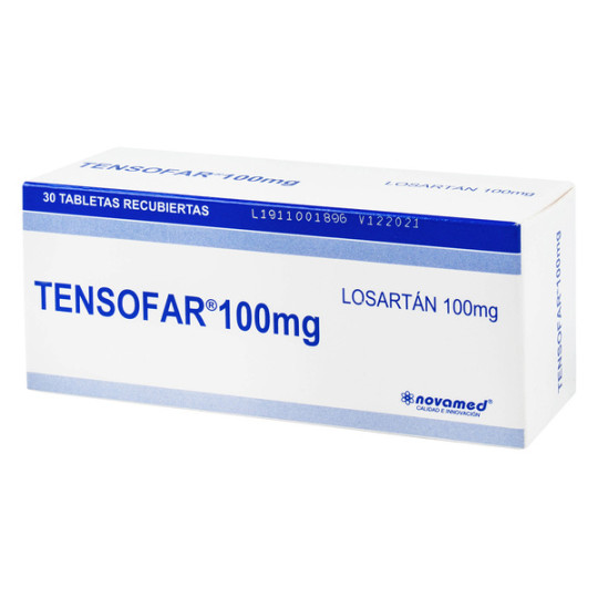 ( ) LOSARTAN TENSOFAR 100 MG 30 TABLETAS