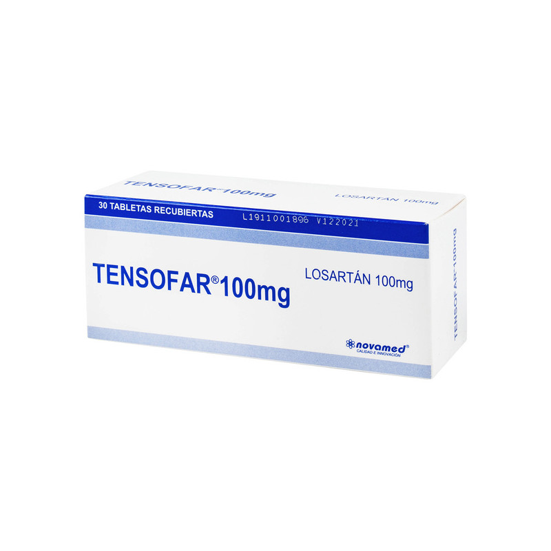 ( ) LOSARTAN TENSOFAR 100 MG 30 TABLETAS