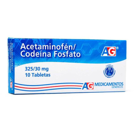 ACETAMINOFEN/CODEINA 325/30 MG 10 TBS AG          