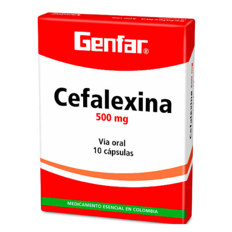 ( ) CEFALEXINA 500 MG 10 CAPSULAS GF