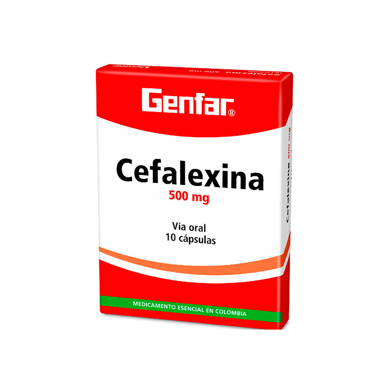 ( ) CEFALEXINA 500 MG 10 CAPSULAS GF