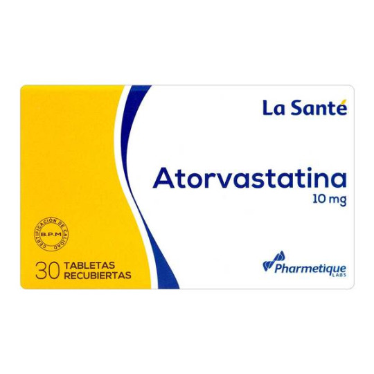 ( ) ATORVASTATINA 10 MG 30 TBS LS                     