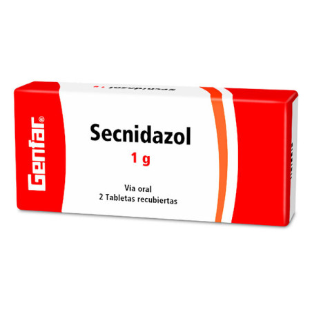 ( ) SECNIDAZOL 1 GR 2 TABLETAS GF