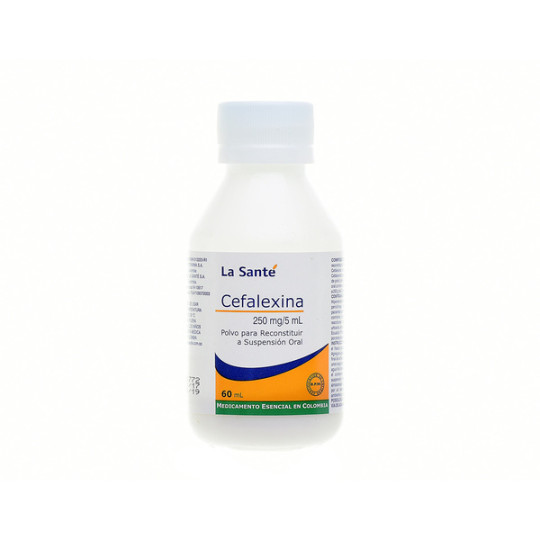 ( ) CEFALEXINA 250 MG SUSPENSION 60 ML LS