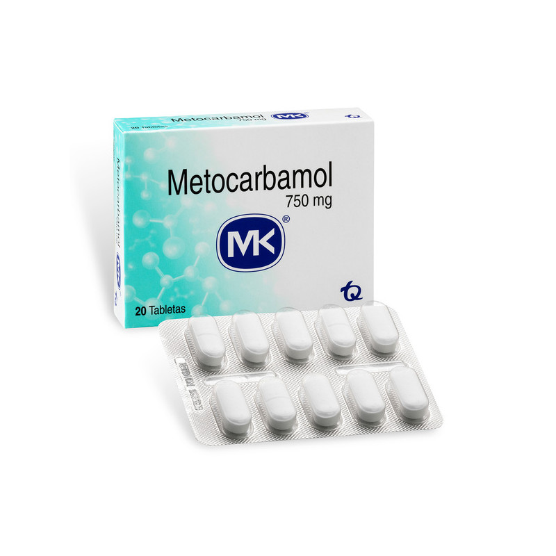 METOCARBAMOL 750 MG 20 TABLETAS MK
