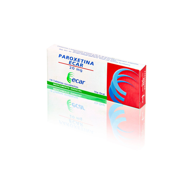 PAROXETINA 20 MG 10 TABLETAS EC