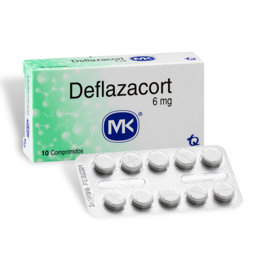 DEFLAZACORT 6 MG 10 TABLETAS MK(M)7343