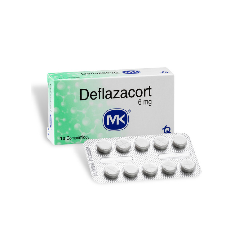 DEFLAZACORT 6 MG 10 TABLETAS MK(M)7343