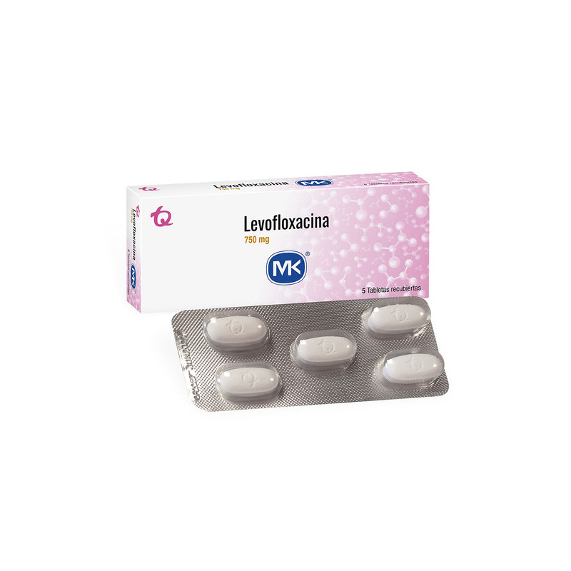 LEVOFLOXACINA 750 MG 5 TABLETAS MK(PAE)