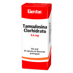 ( ) TAMSULOSINA 0.4 MG 30 CAPSULAS GF