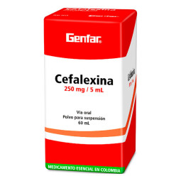 ( ) CEFALEXINA 250 MG SUSPENSION 60 ML GF